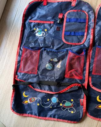 Set 2 Organizer per Sedile Auto Bambini (Motivo Sp