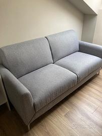 Divano in tessuto grigio 190cm_Savona
