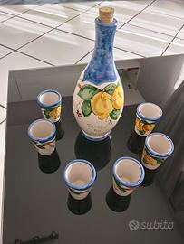 Set bottiglia+bicchierini limoncello