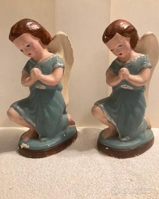 Coppia Angeli in gesso