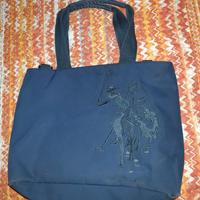 Borsa tote blu U.S. Polo Assn