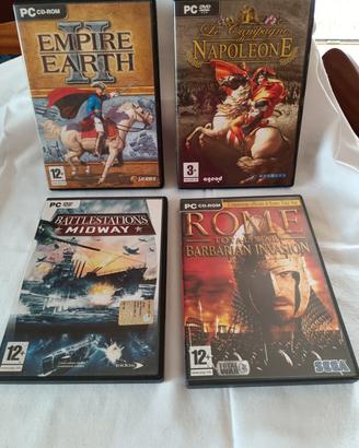 4 CD ROM battaglie storiche e non