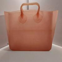 Borsa Furla originale di gomma trasparente rosa