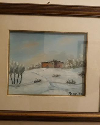 Quadri paesaggi invernali di Aldo Iori