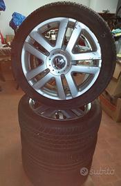 ruote Golf  17 pollici ,originali VW , gommate.