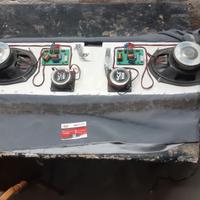 Pannello fiat 126 con casse acustiche 
