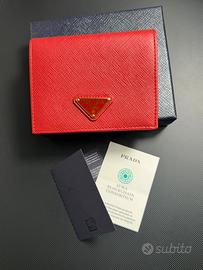 Prada – Portafoglio piccolo in Saffiano Nuovo