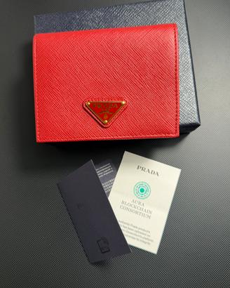 Prada – Portafoglio piccolo in Saffiano Nuovo