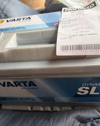 Batteria Nuova Varta dynamic 12V 750 74ah garanzia