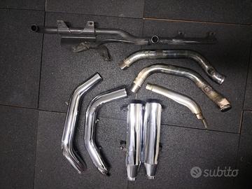 collettori  scarico sportster e paracalore scudi 