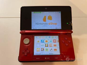 Nintendo 3ds rosso metallico
