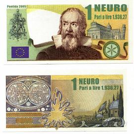 LEGA NORD BANCONOTA 1 NEURO LIRA-BOSSI-SALVINI