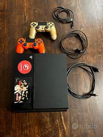 playstation 4 500gb + 2 joistick + molti giochi