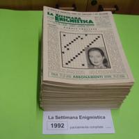 LA SETTIMANA ENIGMISTICA, anno 1992, parzialmente