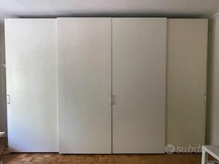 Armadio Scorrevoli: 4ante Color Panna + Cassettier