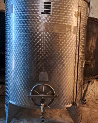 botte acciaio 2000 litri per vino