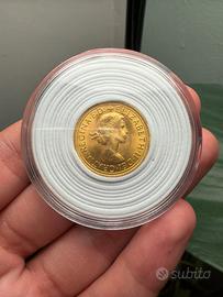Sterlina Regina Elisabetta II - 7,9 gr oro