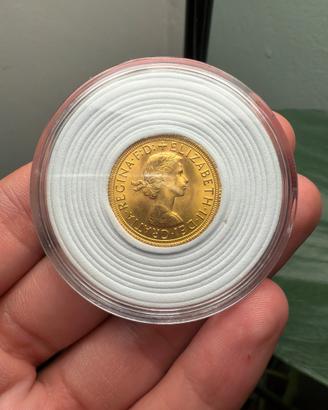 Sterlina Regina Elisabetta II - 7,9 gr oro