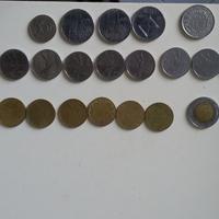 Lotto 30 monete lira,franco,cents