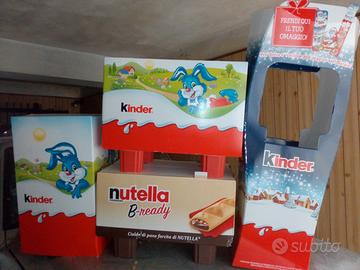 Cartonati espositori Nutella Kinder x Feste a Tema