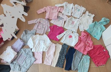 Lotto vestiti bambina 12 mesi autunno inverno
