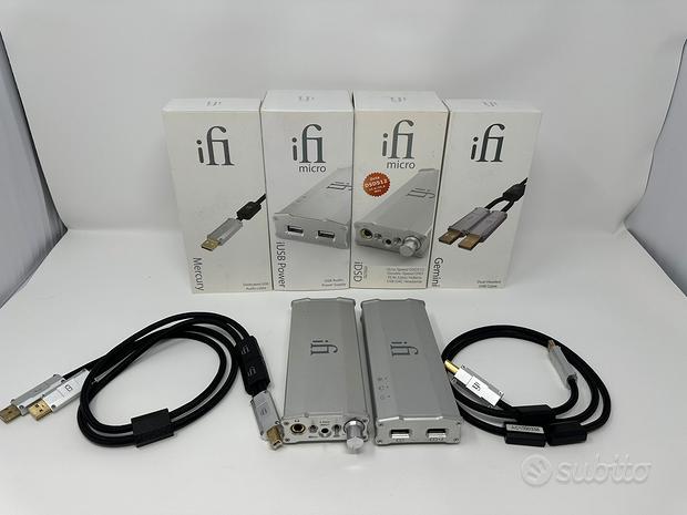 Dac ifi Audio completo di filtro usb e cavi