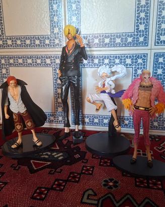 Lotto Action Figure One Piece Luffy Sanji Shanks