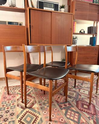 Set 4 sedie danesi vintage
