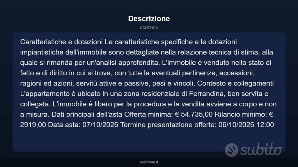 Appartamento – Ferrandina, Rione Santa Maria, Matera - Vista 5