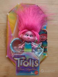 NUOVA bambola, pupazzo Mattel Trolls, rosa