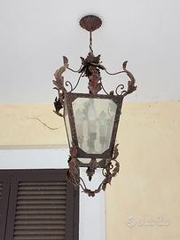 LAMPADARI PER ESTERNO IN FERRO BATTUTO