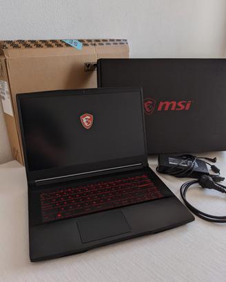 Msi GF63 Thin 9sc 15.6 i7 9750H 16gb RAM GTX 1650 