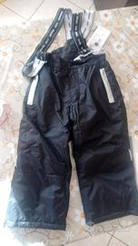 pantaloni neve salopette guanti