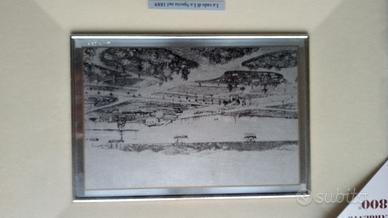 Quadro in argento due torri
