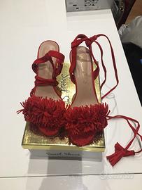 Sandali estivi rossi donna