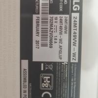 Tv  cm 57x34 colore bianco
