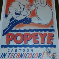 Manifesto vintage Popeye