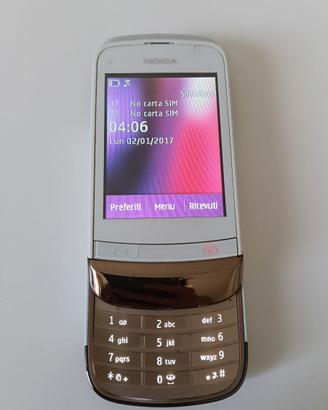 NOKIA C2-03 GOLDEN WHITE-DUAL SIM-FUNZIONANTE