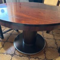 Tavolo in legno rotondo allungabile