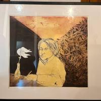 De Martin A. “Autoritratto serale con fiore”, 2007