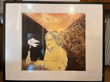 De Martin A. “Autoritratto serale con fiore”, 2007