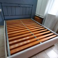 letto matrimoniale in ferro con cassone 
