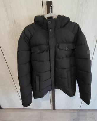 Piumino invernale nero con cappuccio - Taglia XL