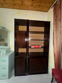 Libreria con cassettoni