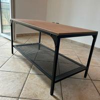 Tavolino IKEA legno e metallo stile "industrial" 