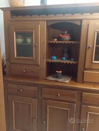 credenza legno massiccio  lunghezza 1,59