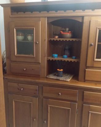 credenza legno massiccio  lunghezza 1,59