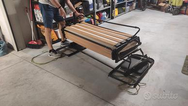 Meccanismo divano letto con doghe richiudibile 