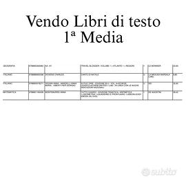 Libri di testo 1ª Media - tutti al 50% dal listino