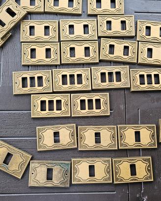 placca ottone interutore vitange